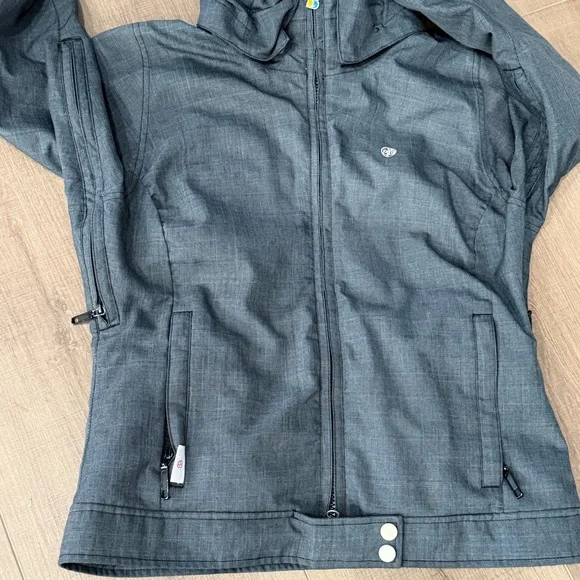 Special Blend 15K Nova Collection Ski Jacket Women Small Gray Hood Waterproof - Picture 6 of 13